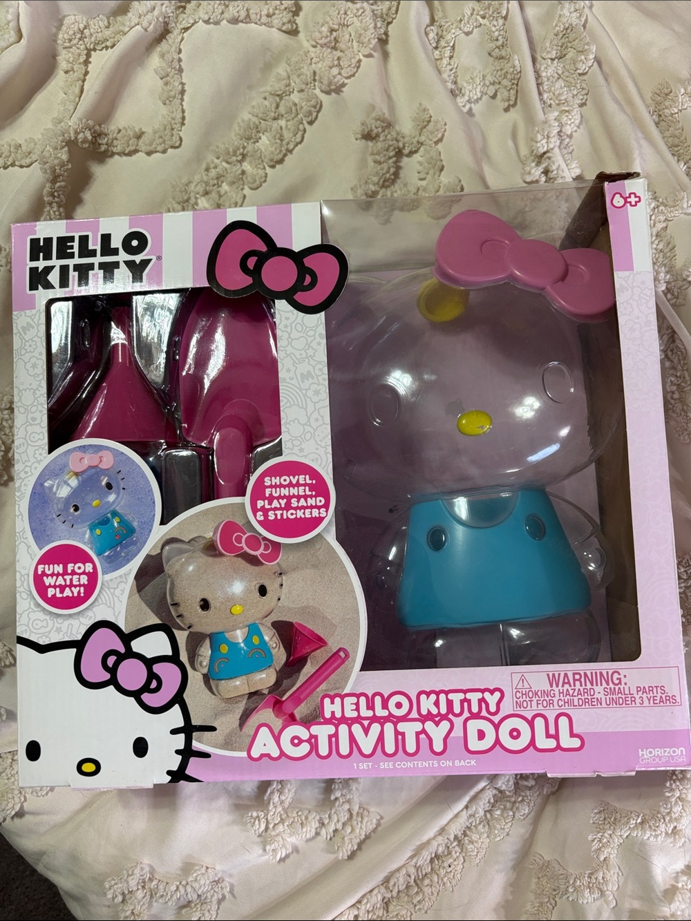 Hello Kitty Activity Doll with Pink Bow and Blue Outfit